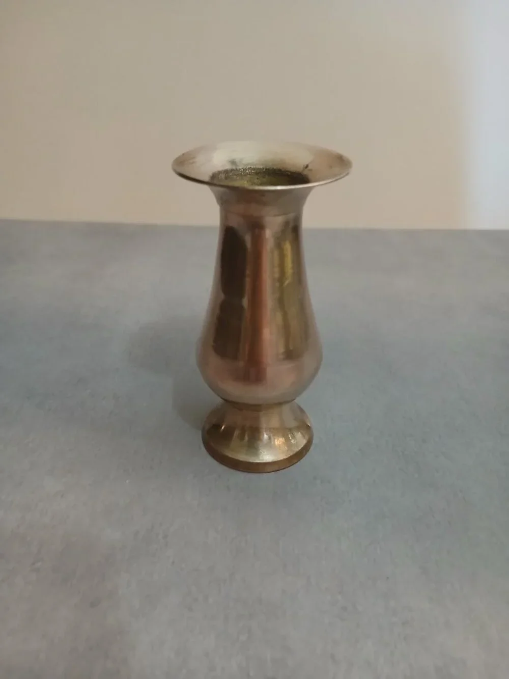 Vintage Solid Brass Mini Bud Vase